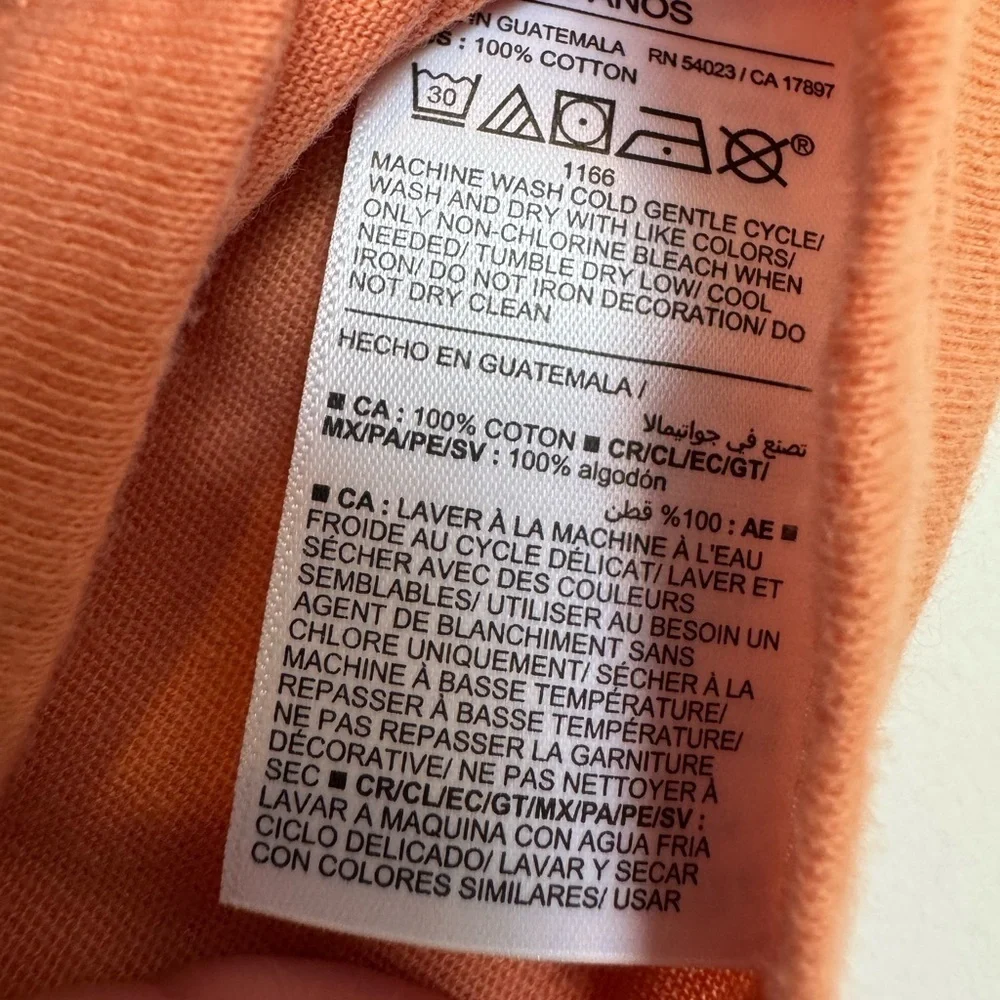 NWT Old Navy Kids Orange T-Shirt Size 3T 100% Cotton